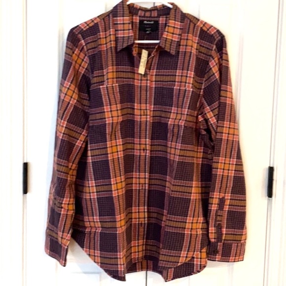 ⭐️Weekend Sale⭐️ MADEWELL NWT Plaid Flannel Shirt - Picture 2 of 9